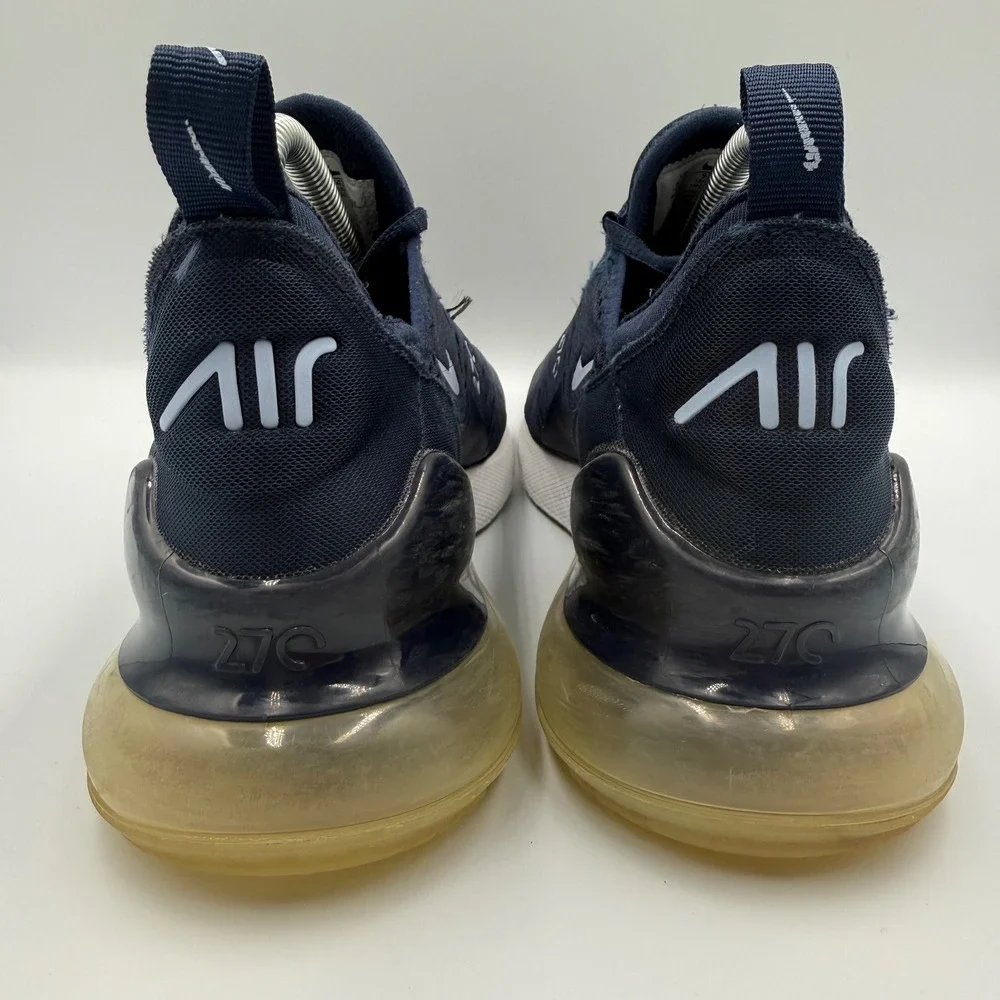 Nike Air Max 270 Kids Size 6.5Y Running Shoes 943345-407 Navy Blue